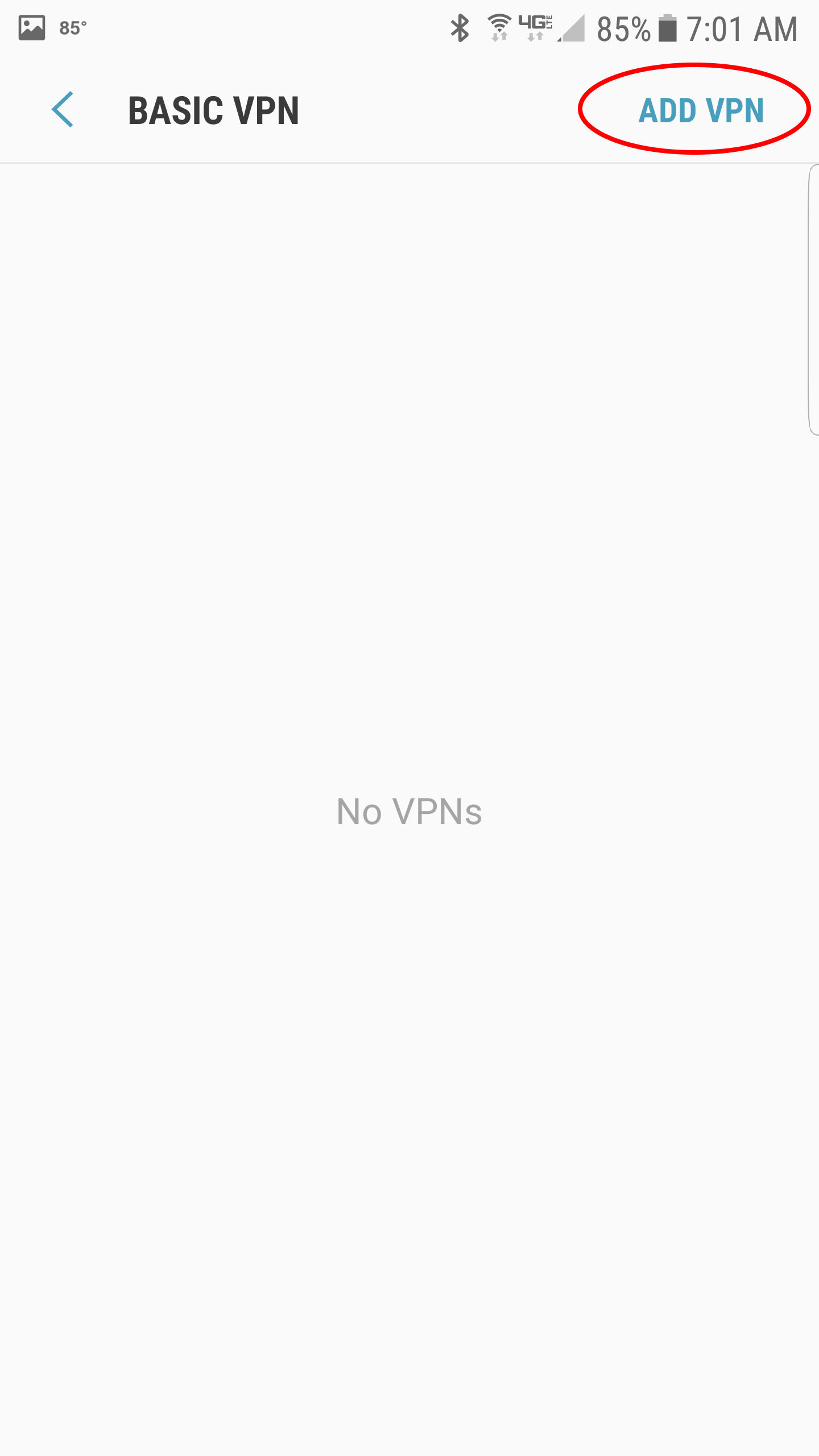 Android Add VPN