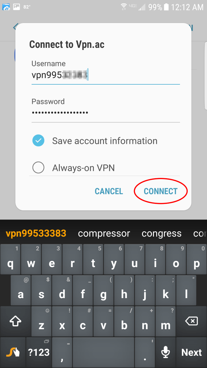 how to connect vpn in mobile